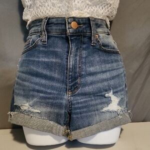 Universal Thread Blue High-Waisted Jean Shorts